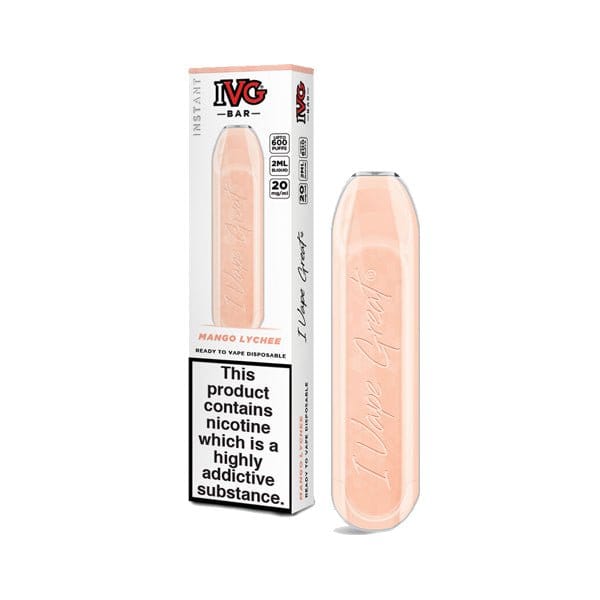 20mg I VG Bar 600 Puffs Disposable Vape