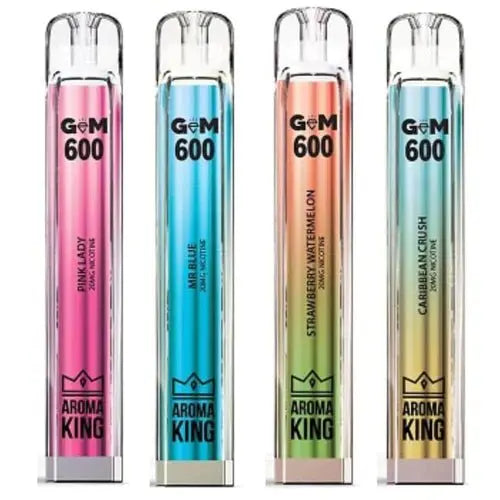 Aroma King Gem 600 Disposable Vape Pod Device - Pack of 10