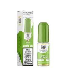 Bar Juice 5000 10ml Nic Salt E-Liquid - Eliquid Base-Apple Peach