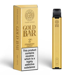 Gold Bar 600 Disposable Vape Pod Puff Bar Box of 10 - Vape Villa