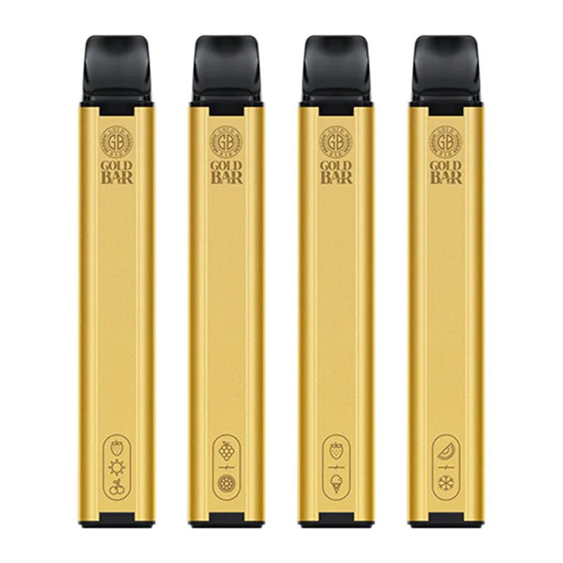 Gold Bar 600 Disposable Vape Pod Puff Bar Box of 10